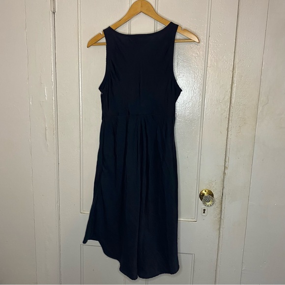 Old Navy : size : M : black slouch cowl-neck casual asymmetrical midi-dress - Picture 2 of 7